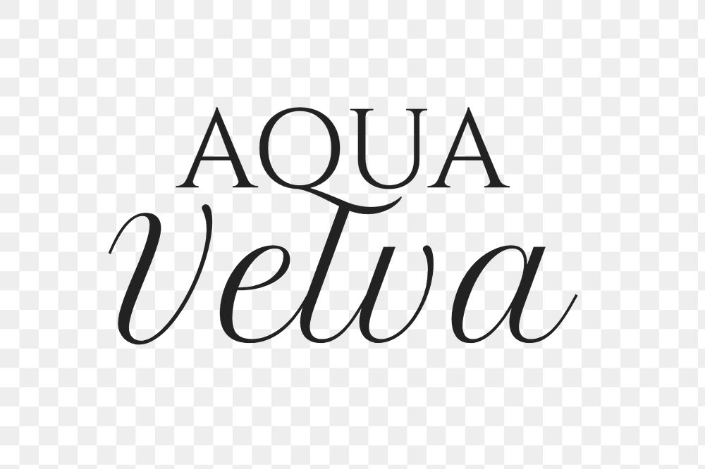 Aqua velva text