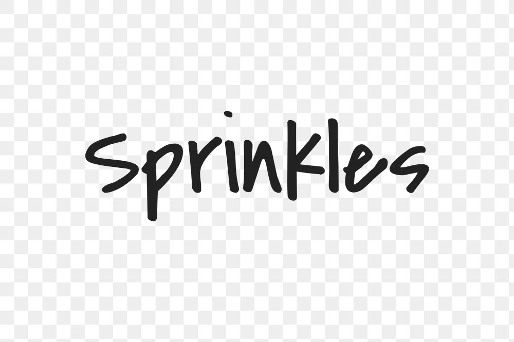 Sprinkles text