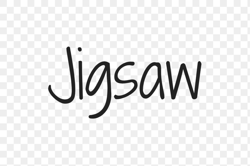 Jigsaw text