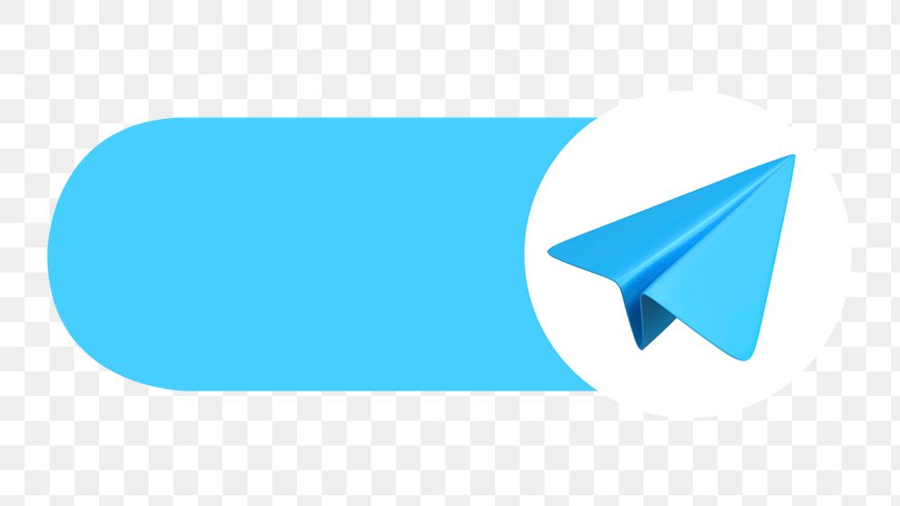 Share slide icon, paper airplane png, editable design