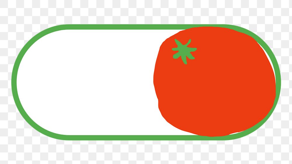 Tomato slide icon png, editable design