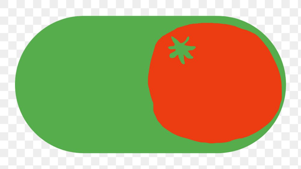 Tomato slide icon png, editable design