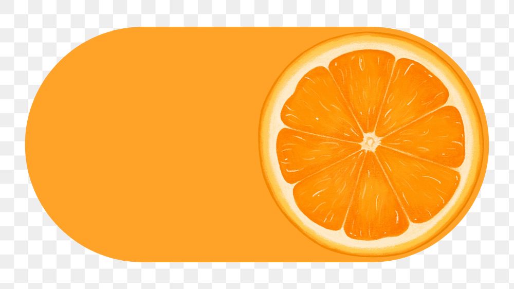 Orange slide icon png, editable design