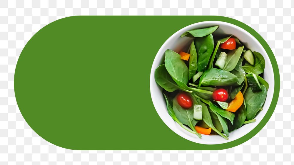 On salad icon png, editable design