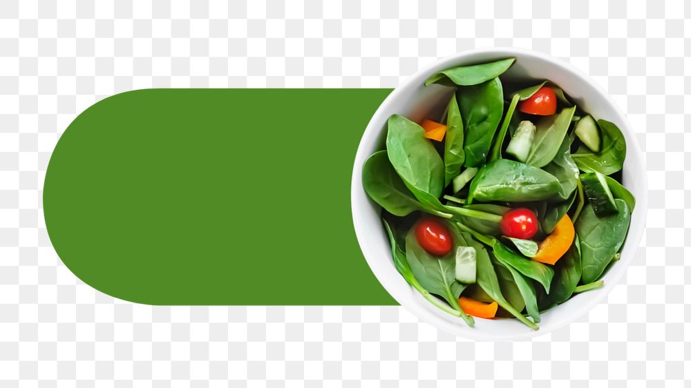 On salad icon png, editable design