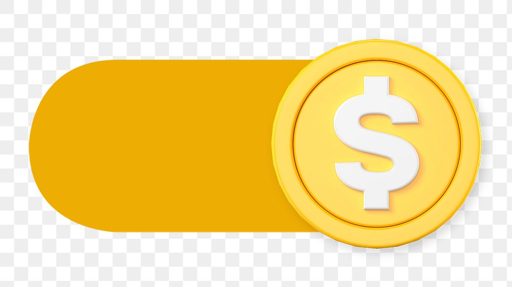 Money coin slide icon png, editable design