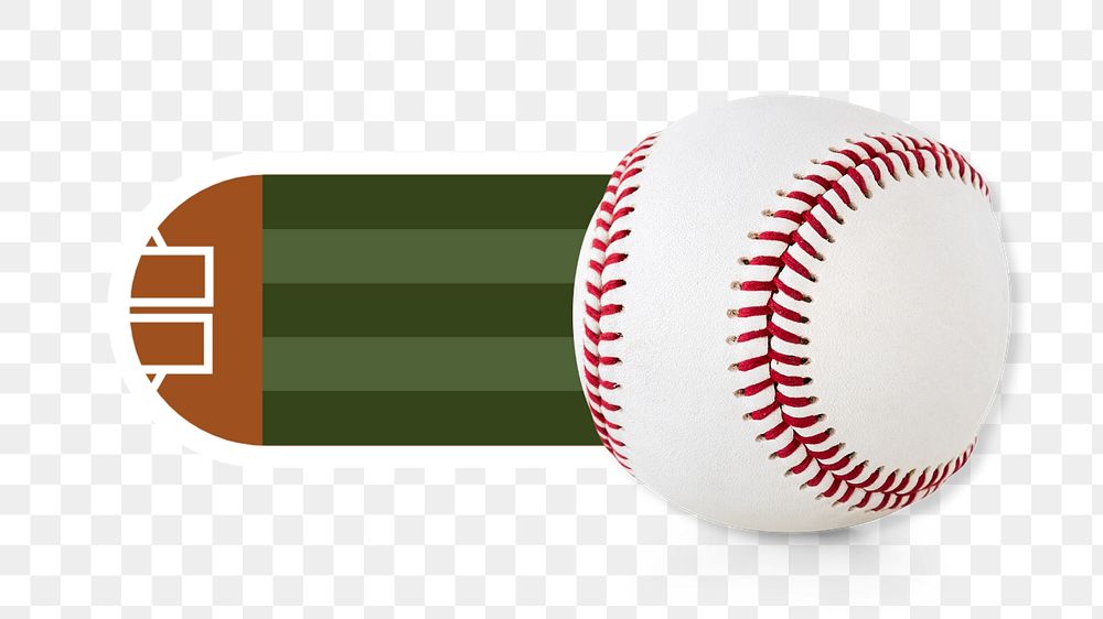 Baseball slide icon png, editable design