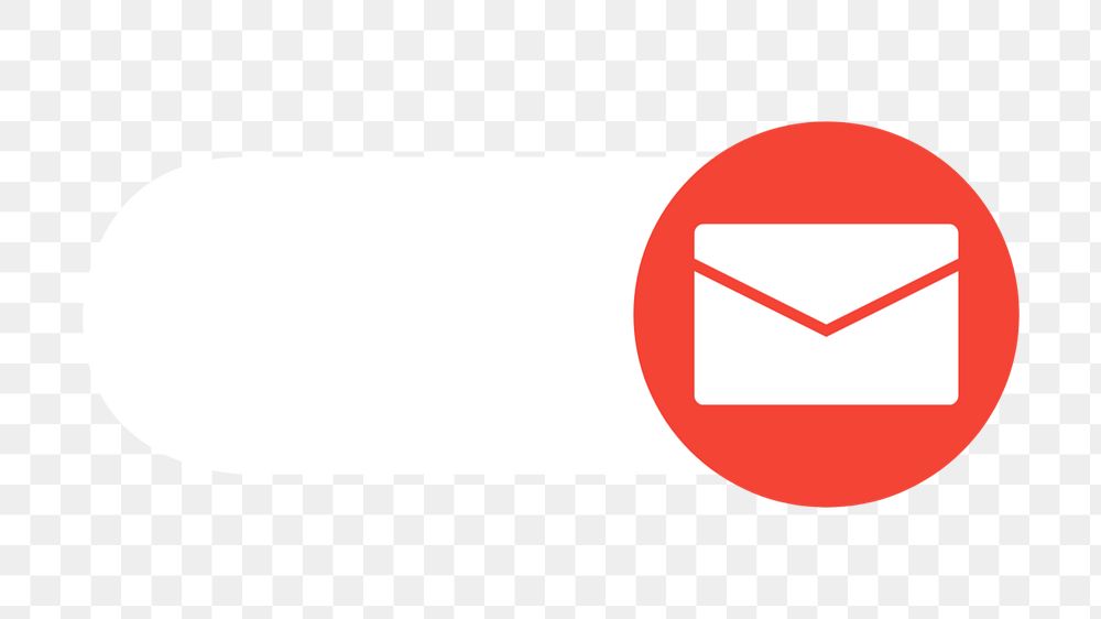 Email envelope slide icon png, editable design