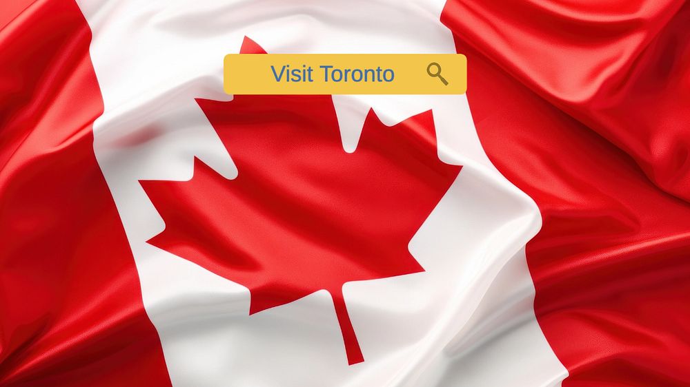 Visit Toronto blog banner template, editable text