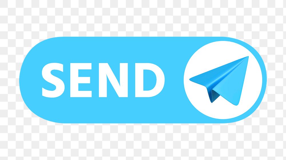 Send messenger icon png, editable design