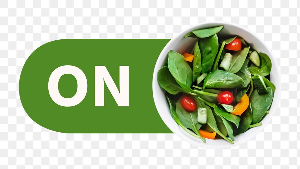 On salad icon png, editable design