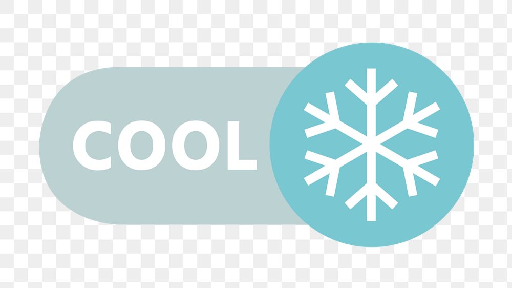 Cool snowflake icon png, editable design