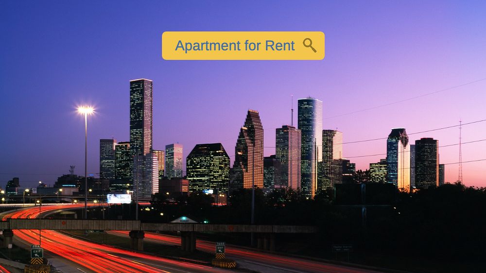 Apartment for rent blog banner template, editable text