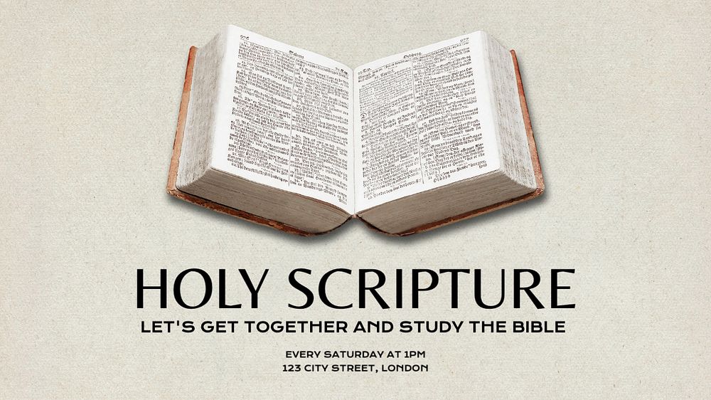 Bible study blog banner template