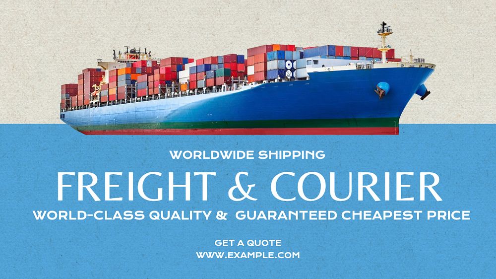 Freight & courier blog banner template