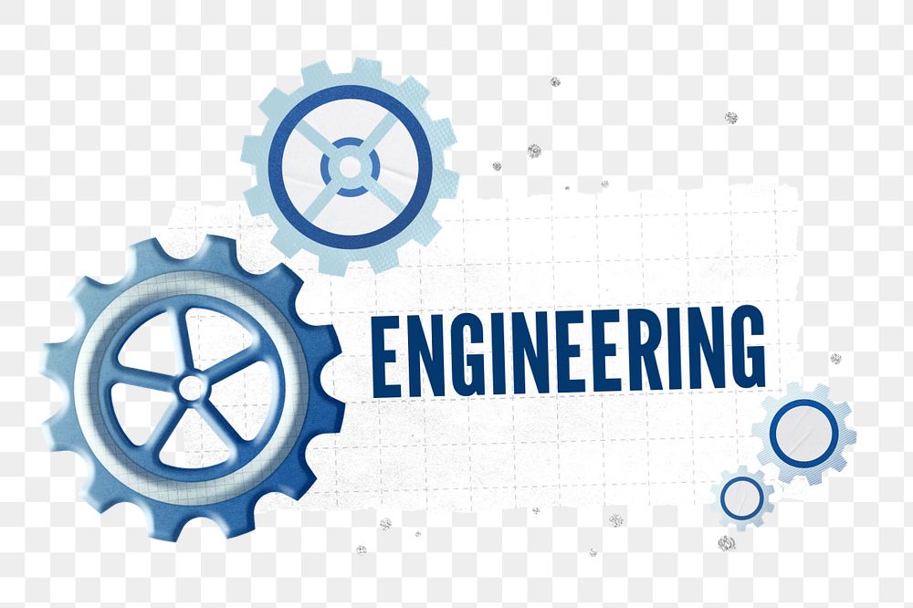 Engineering, cogwheel paper craft remix, editable design