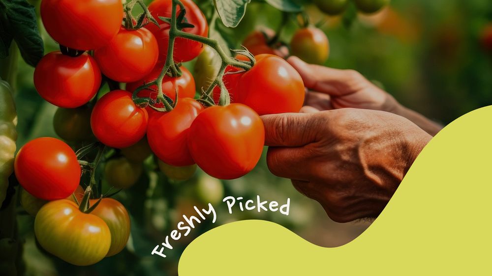 Fresh food Facebook cover template, editable design