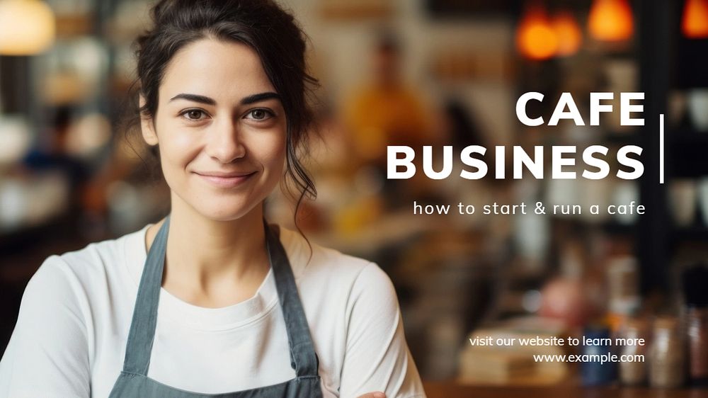 Start business blog banner template, editable text