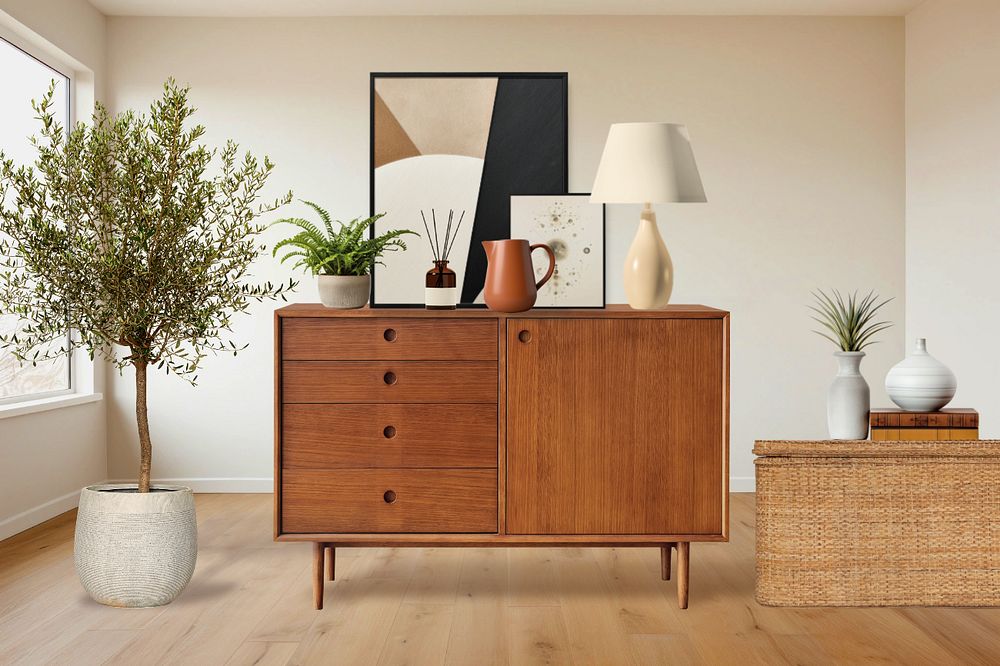 Minimal home decor interior mockup, | Premium Scene Creator - rawpixel