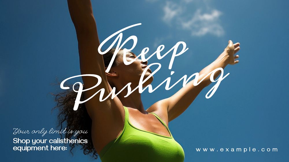 Keep pushing blog banner template, editable text