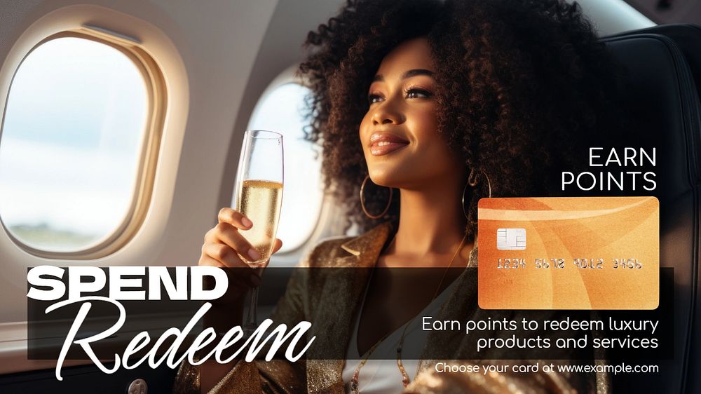 Credit card points blog banner template