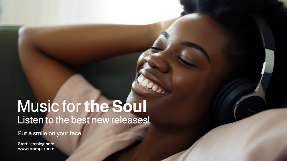 Soul music radio blog banner template