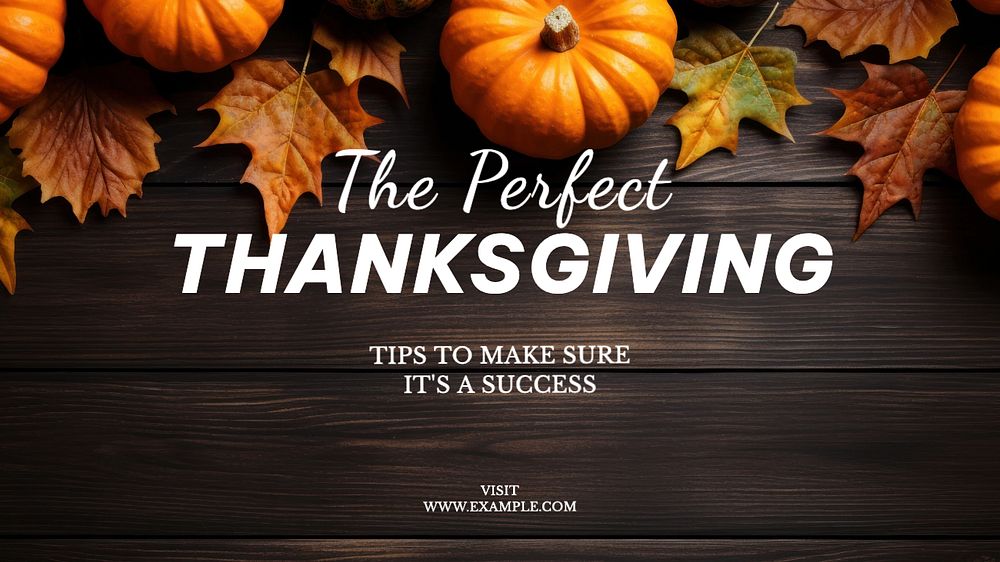 Thanksgiving blog banner template