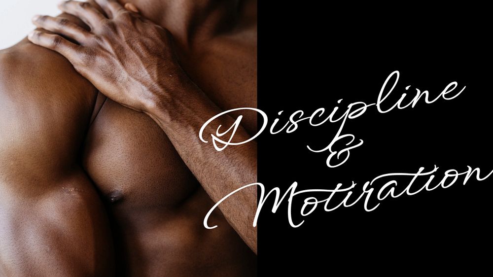 Sports aesthetic blog banner template, man flexing muscle