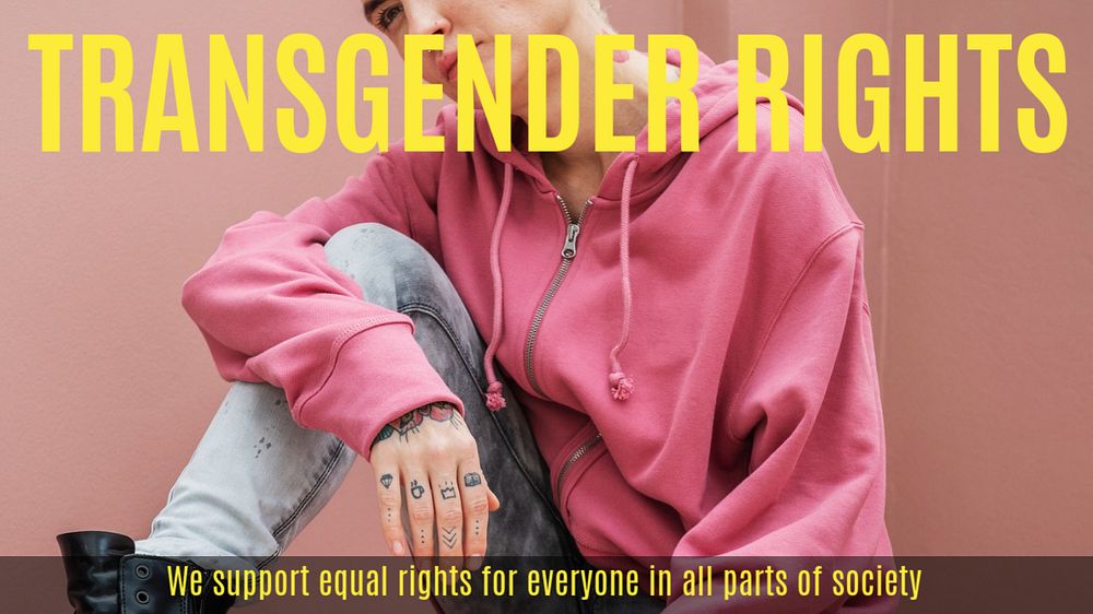 Transgender rights ppt presentation template, Pride Month celebration