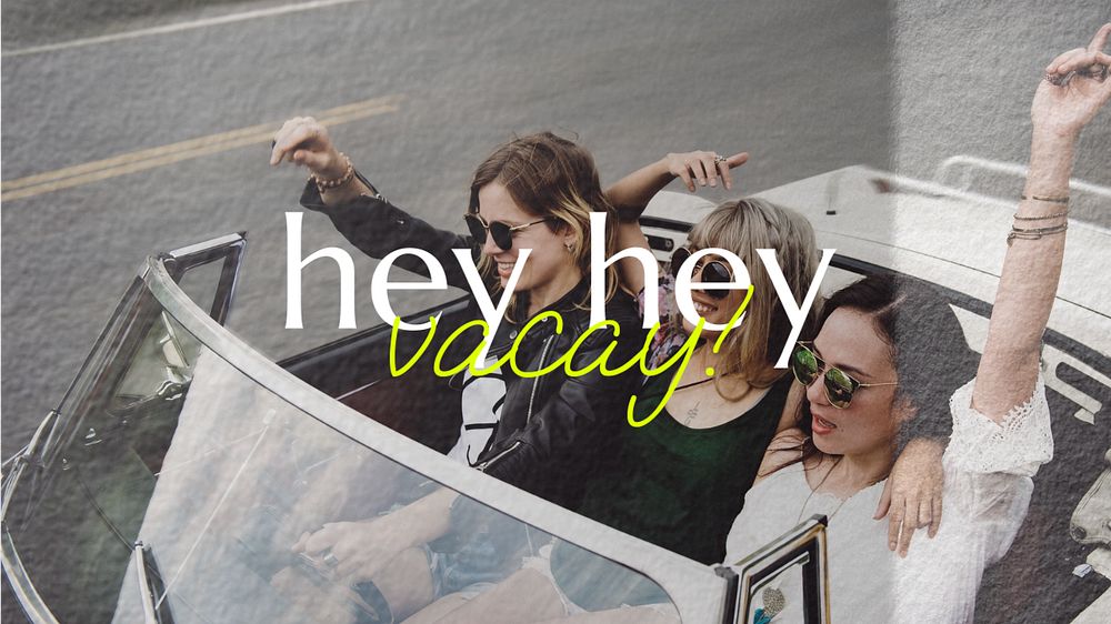 Girls getaway ppt presentation template, friends travel