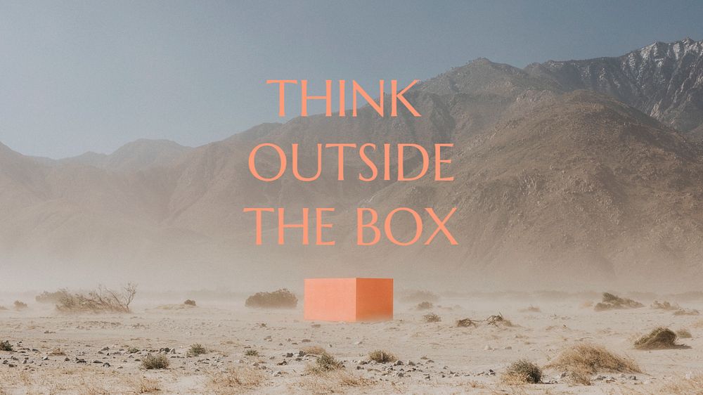 Motivational quote desktop wallpaper template, editable design
