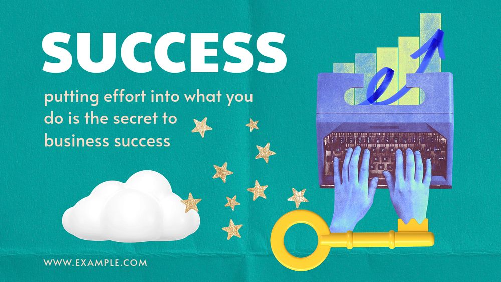 Business success PowerPoint editable template