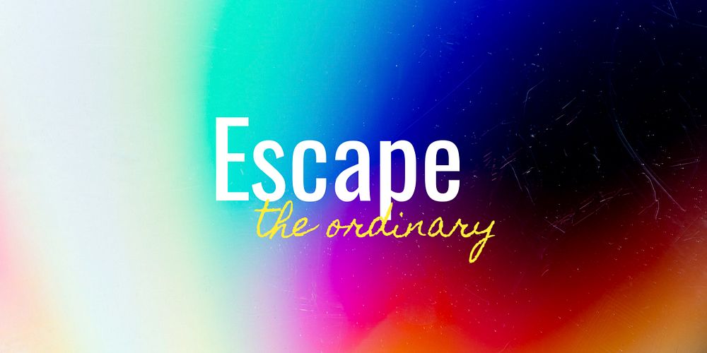 Escape ordinary Twitter ad template, editable text