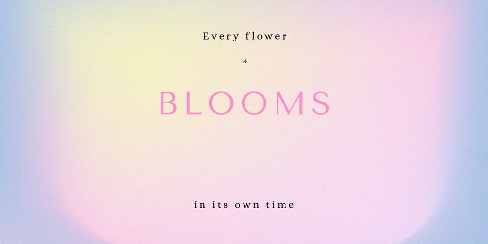 Flower quote Twitter ad template, editable text