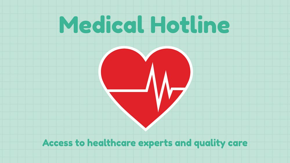 Medical hotline blog banner template, healthcare & hospital design