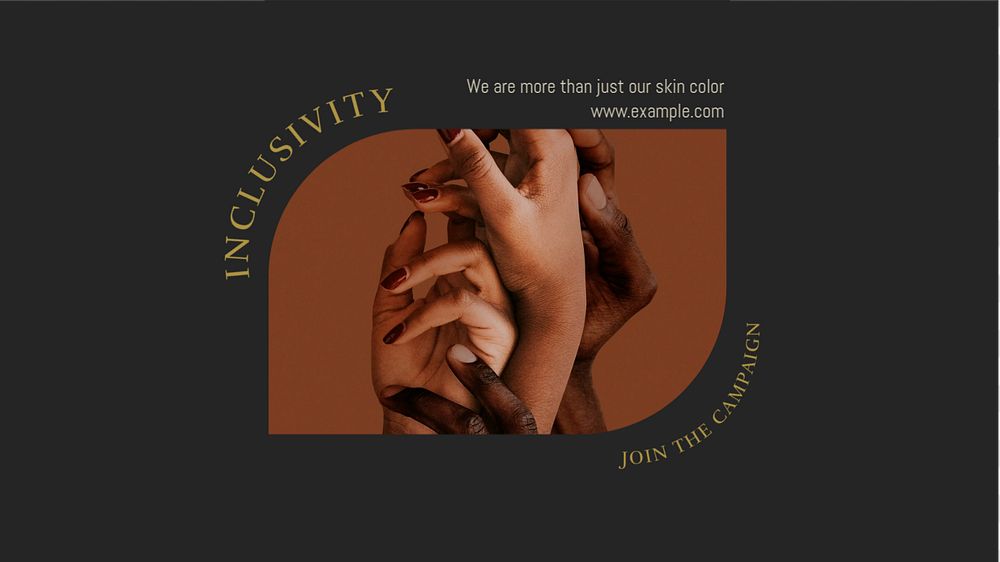 Inclusivity blog banner template, editable design