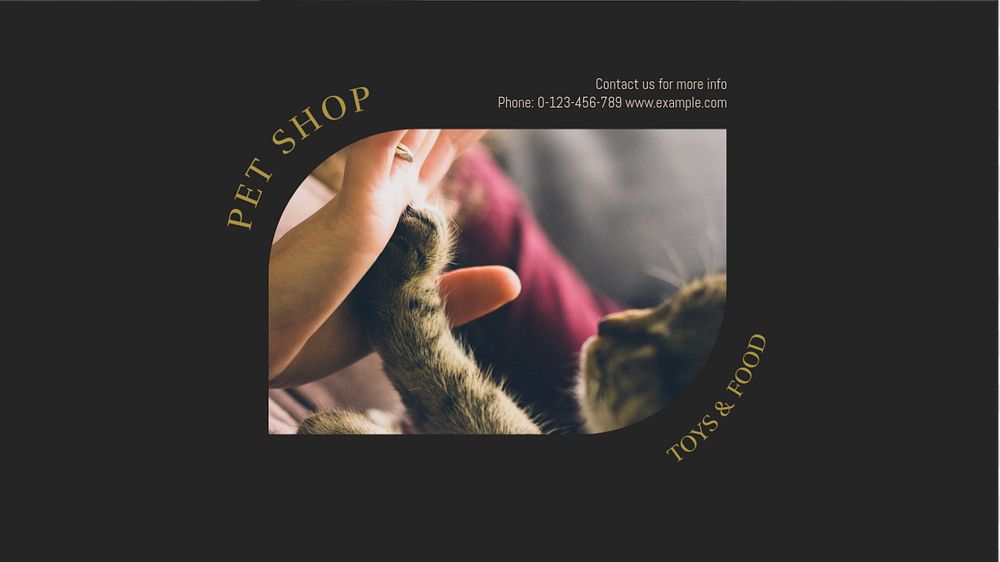 Pet shop blog banner template, editable design