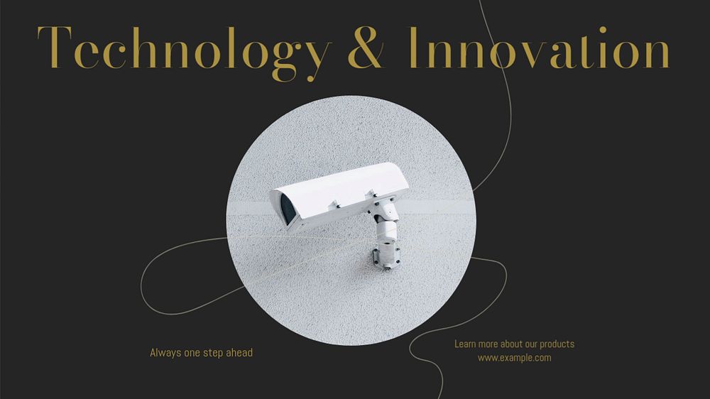 Technology & innovation blog banner template, editable design