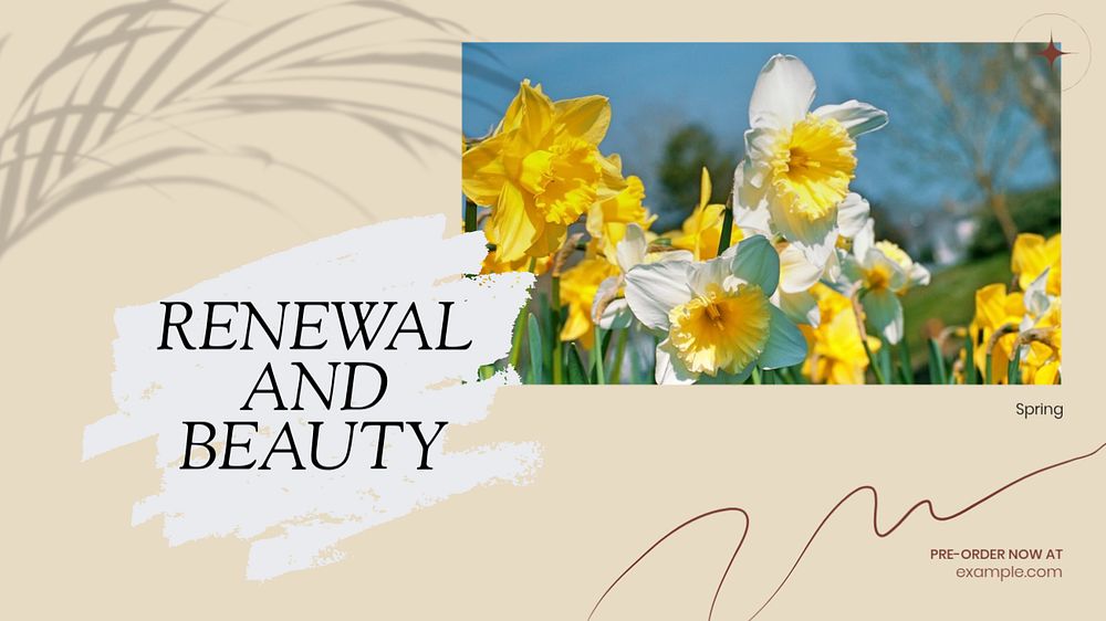 Beauty skin care blog banner template, editable design