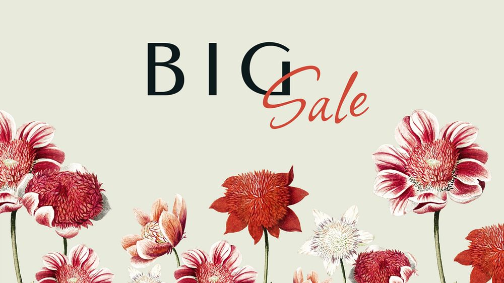 Big sale blog banner template