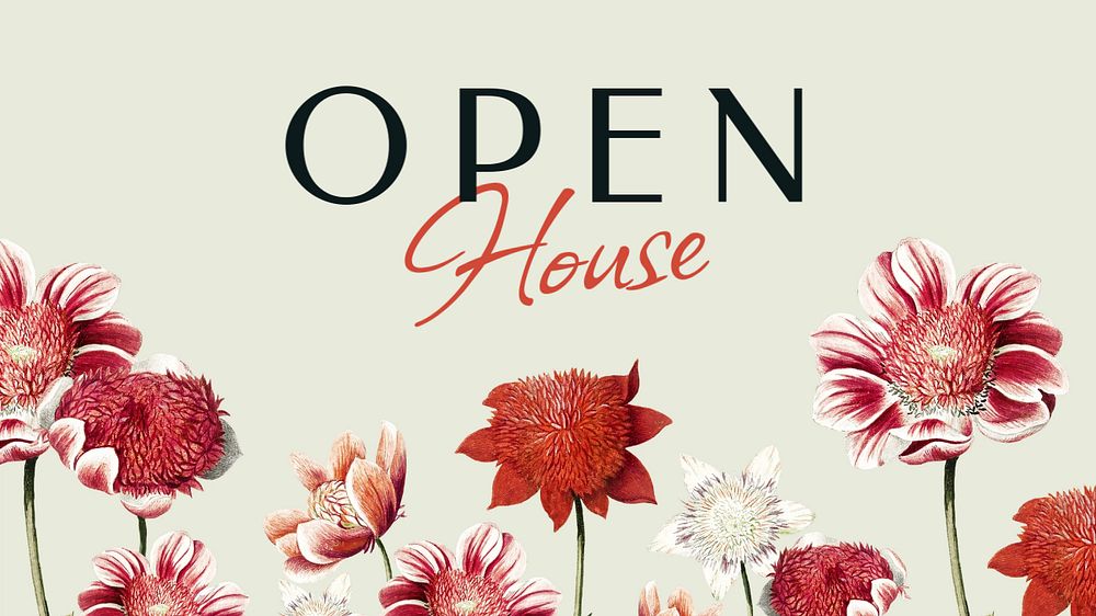 Open house blog banner template