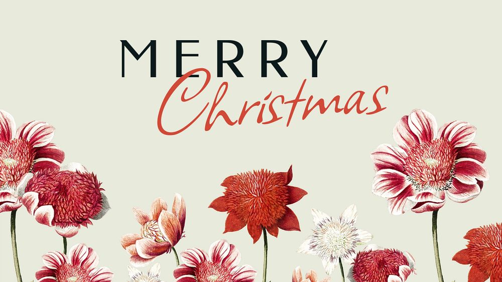 Merry Christmas blog banner template