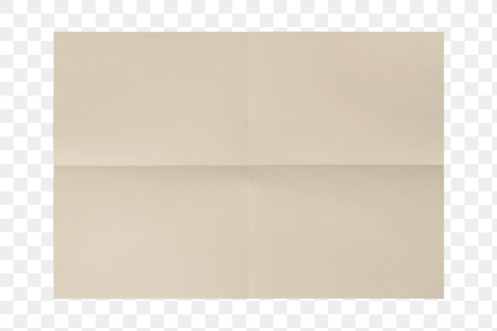 Wrinkled paper  png mockup element,  editable design 