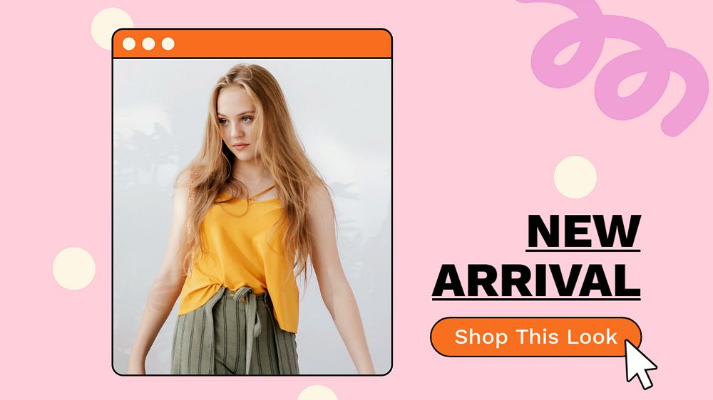 New Arrival blog banner template, aesthetic fashion advertisement design 