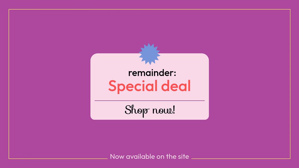 Special deal blog banner template for online advertisement 