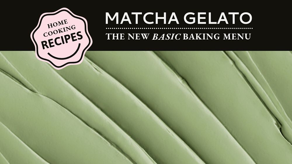 Baking menu blog banner template, editable design