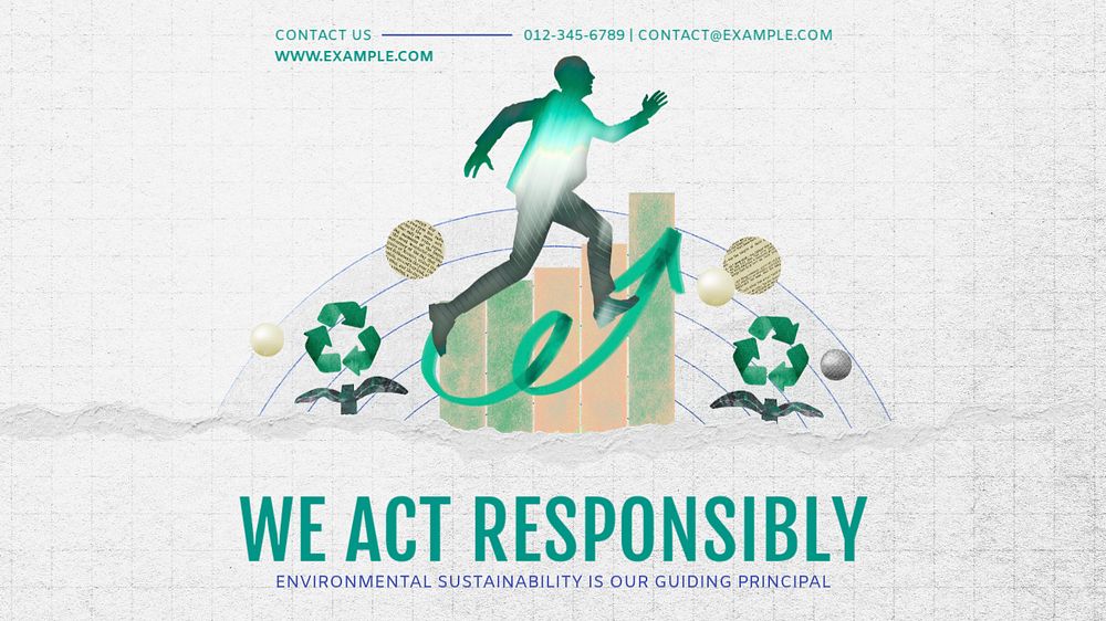 Corporate social responsibility editable presentation slide template