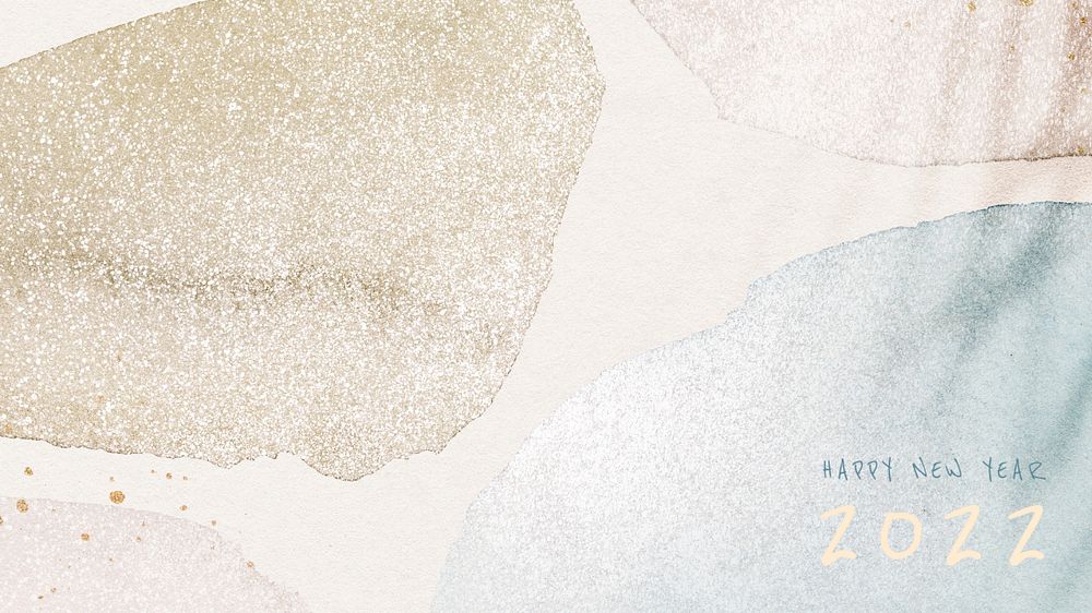 Glittery watercolor blog banner template, editable design