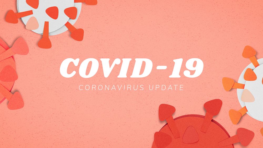 Coronavirus update blog banner template, editable design