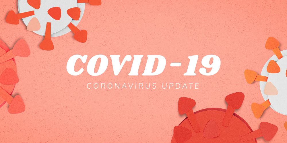 Coronavirus update Twitter post template, editable design